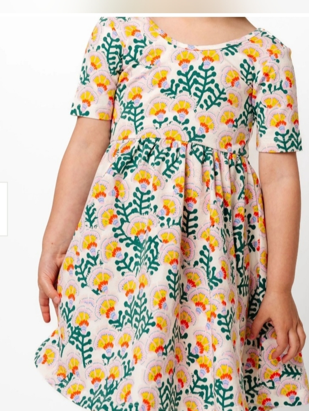 Alice + Ames The Short Sleeve Ballet Dress in Serenity